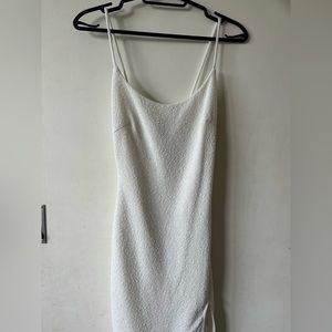 WHITE WINDSOR DRESS
